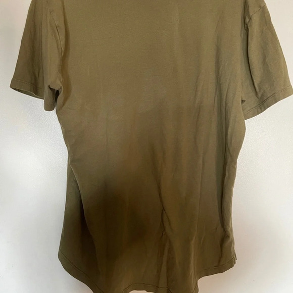 Vintage 1970s Upcycled Shirt  “high On Life” Art to wear top green black tunic - Picture 5 of 11